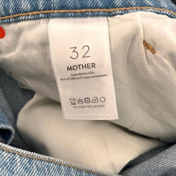 Mother SNACKS! the dinner bell Wide Leg Crop Jeans Y2K Streetwear – Sz 32 NWT - Picture 8 of 8